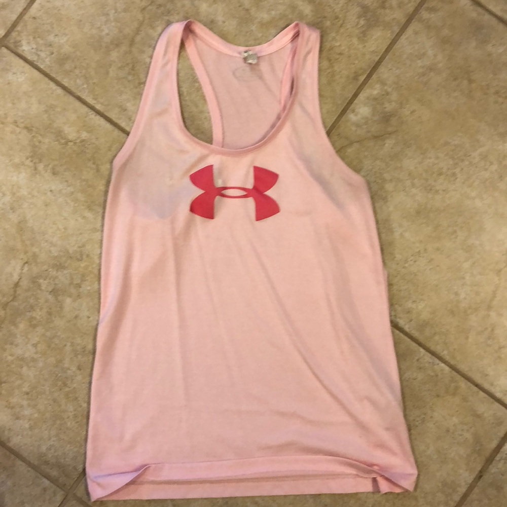 Under Armour pink racer back tank